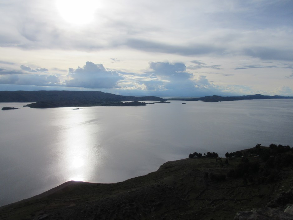 Lago Titicaca at sunset.